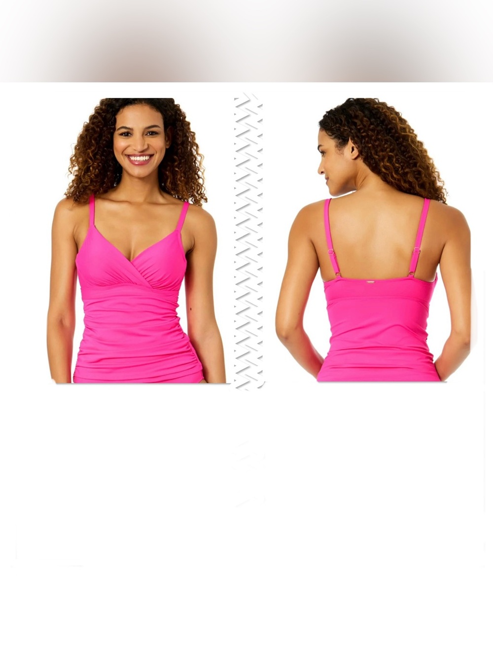 Anne Cole Orchid Twist Front
Underwire Tankini Swim Top